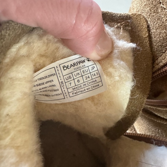 Bearpaw Toddler Zipper Boot Size 7 - Picture 7 of 8
